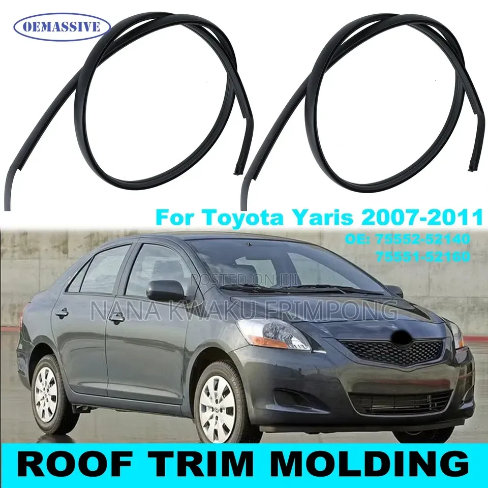 Yaris Roof Drip Molding or Top Gutter Rubbers Available