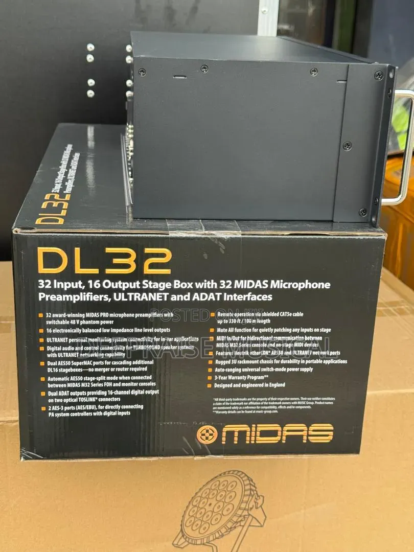Midas Dl32 32-input/ 16 Output Digital Stage Box