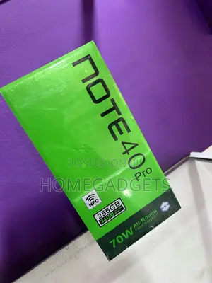 New Infinix Note 40 Pro 256 GB Black