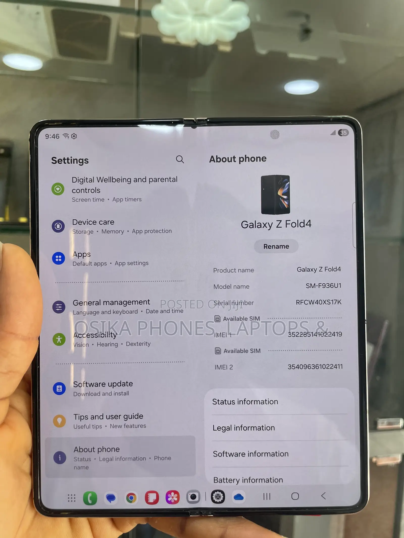 Samsung Galaxy Z Fold4 256 GB Gold