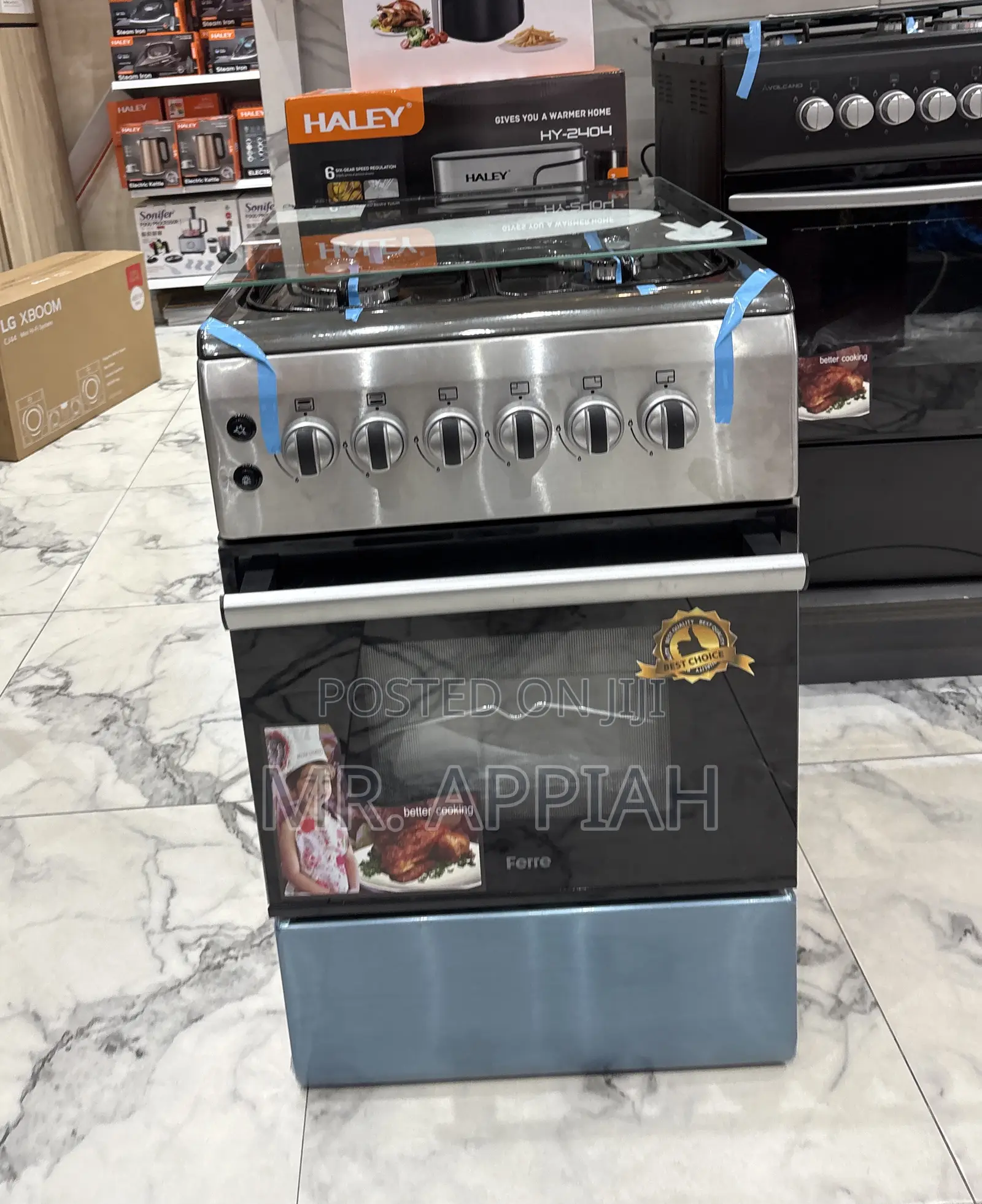 Order Quality Ferre(New Line)50x60cm 4 Gas Burner With Grill.