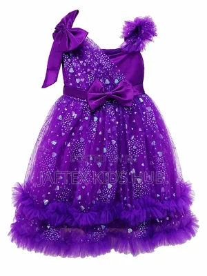 Girls Royal Purple Party Is Dress