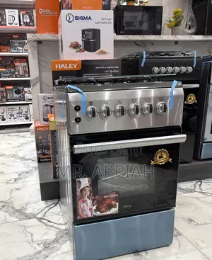 Sleek Ferre 50x60cm 4 Gas Burner(Glass Oven)New Line