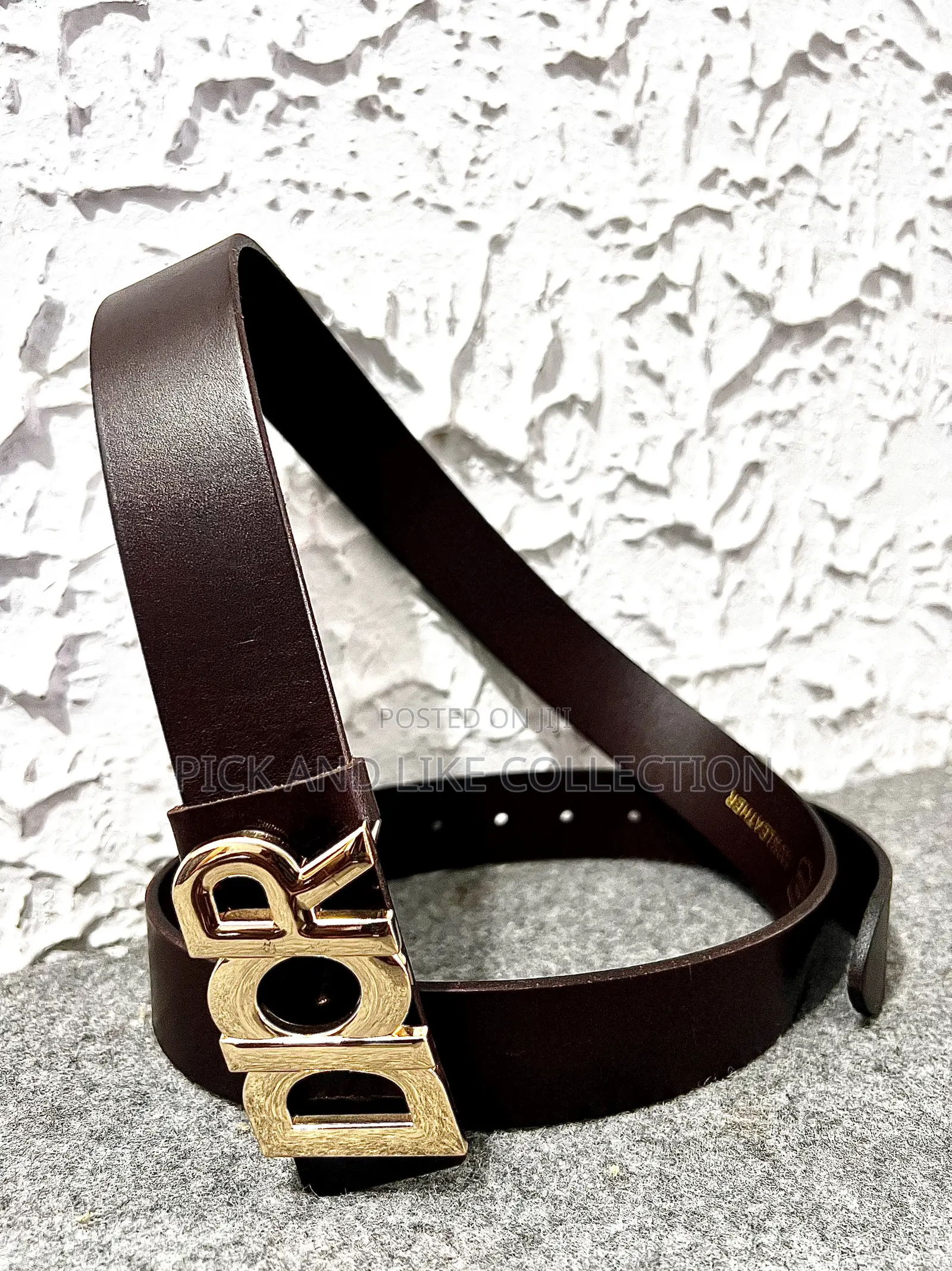 Refined, Smooth, and Versatile — Genuine Leather Belt.