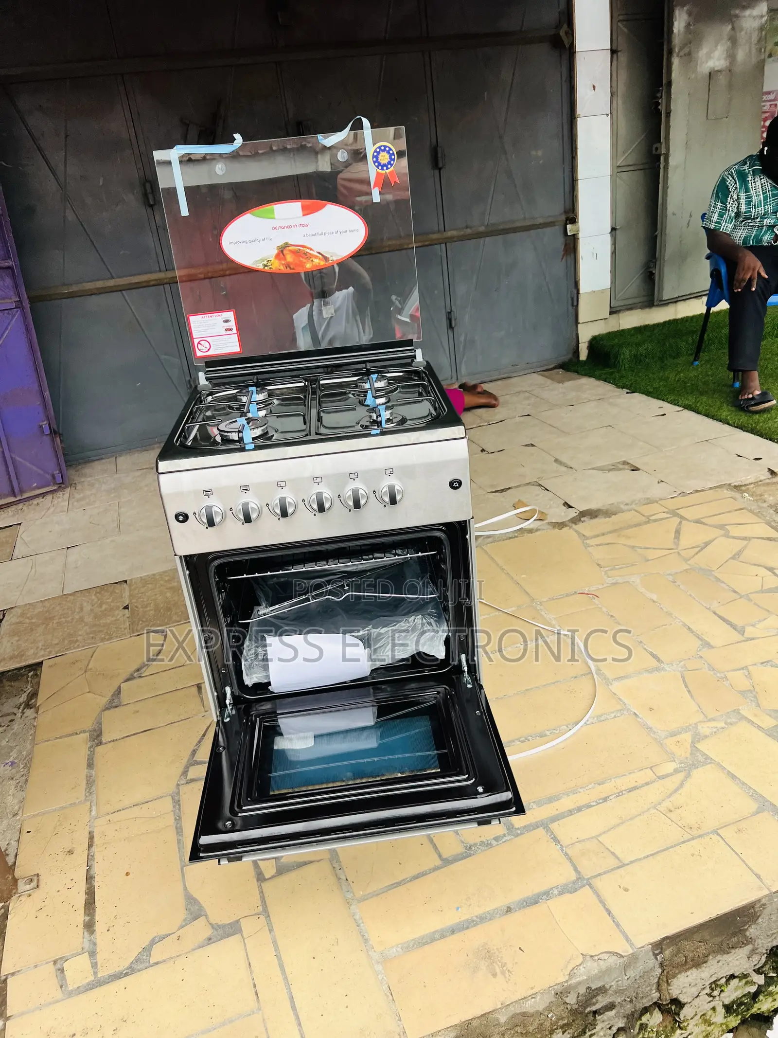 Quality Sleek Gas Cooker Oven 4b 60/60 New Line Sliver Color