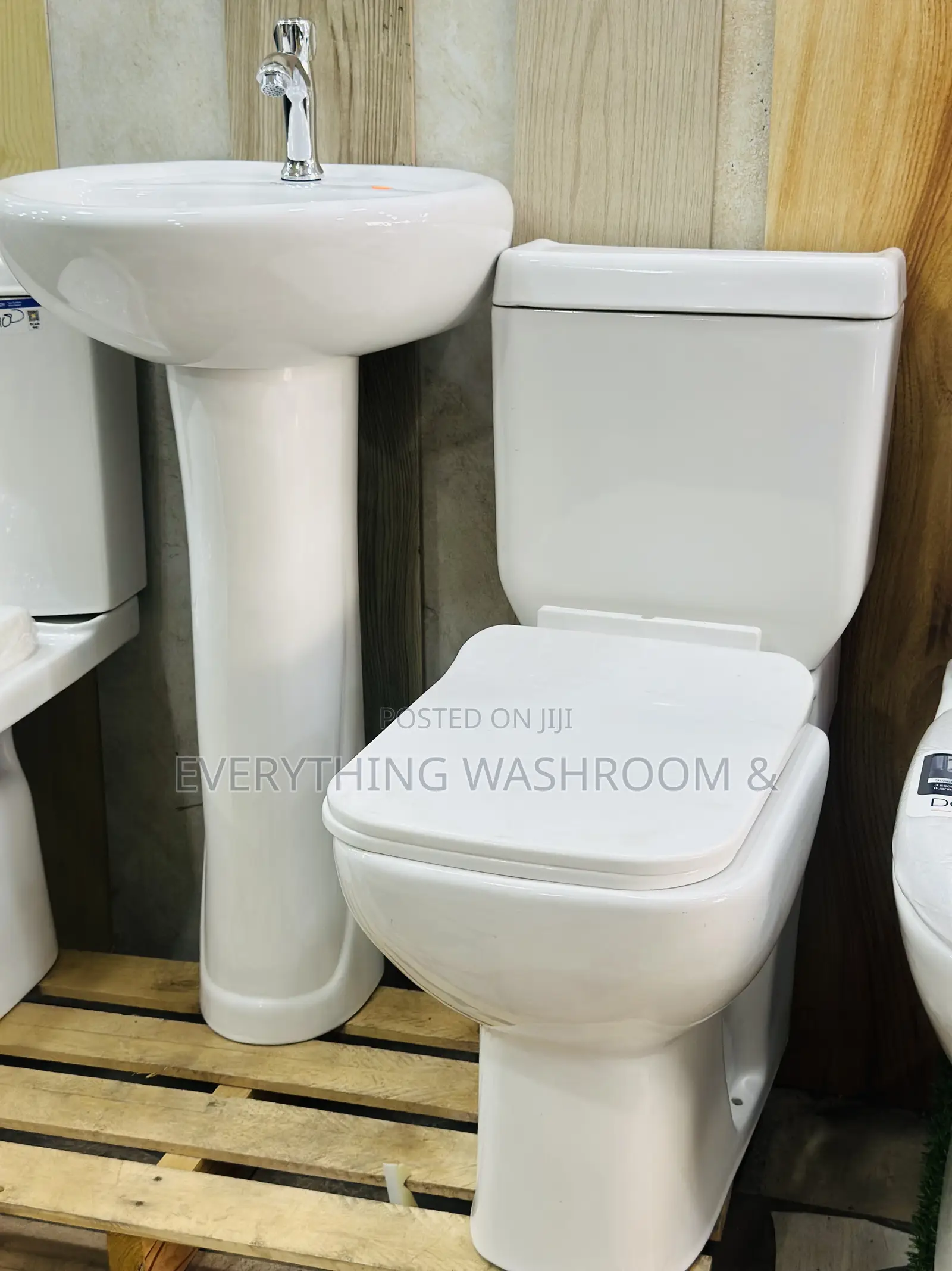 Water Closet and Wash Hand Basin Complete With Faucet
