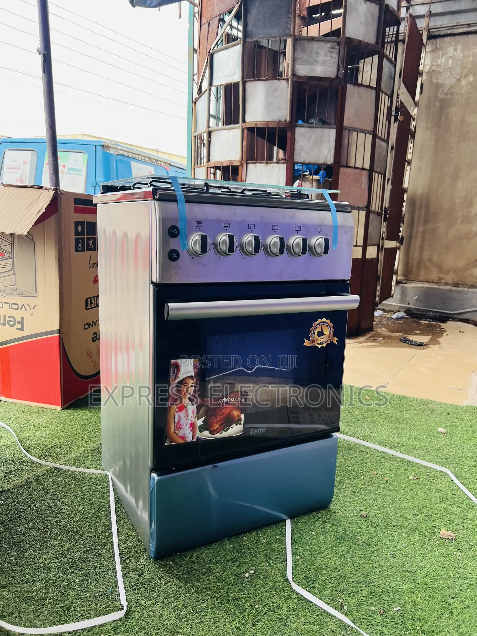 Very Cool Price Gas Cooker Oven Rotisserie 50/60 4b New Line