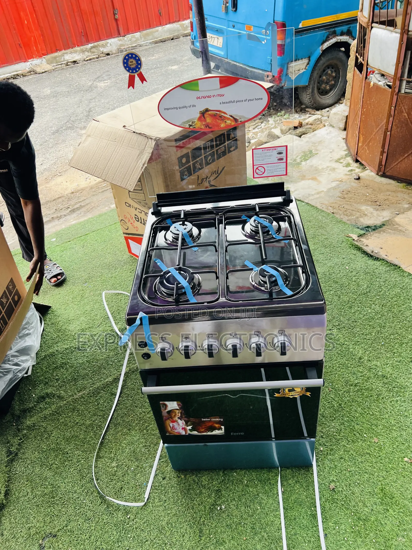 Grab the New 50/60 4b Gas Cooker Oven New Line Ferre