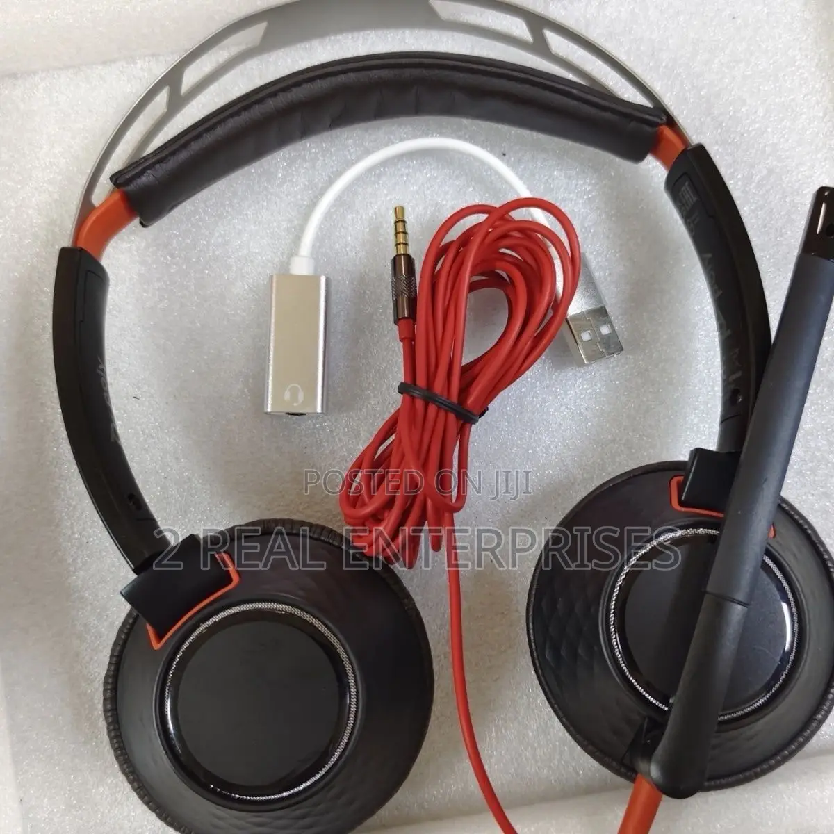 Original Hp Plantronics Headset With Microphone C5220t Usb 3.5mm New