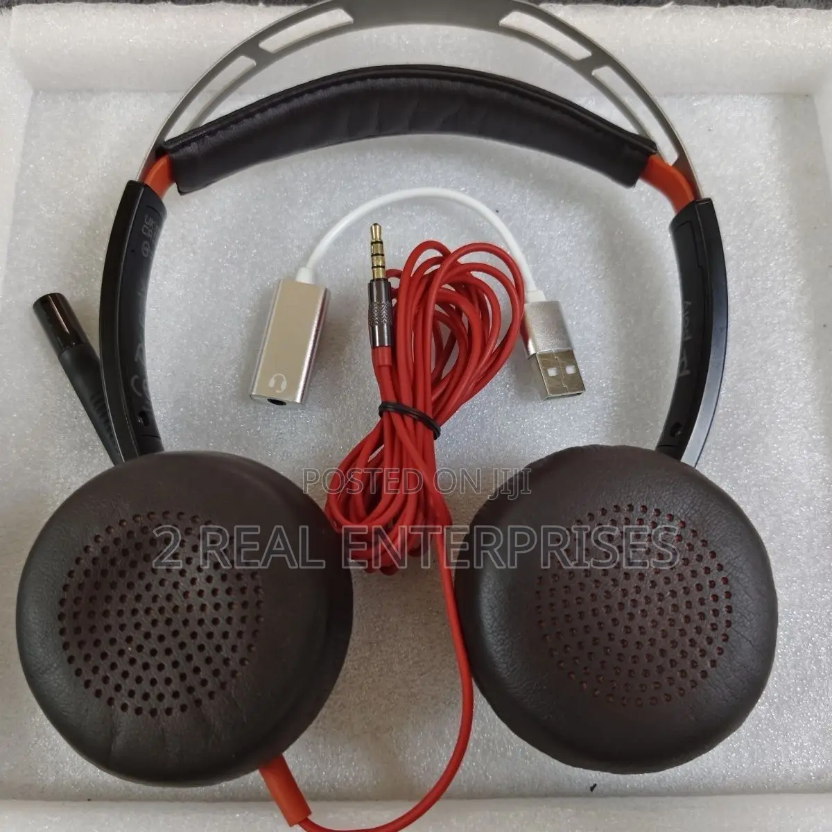 Original Hp Plantronics Headset With Microphone C5220t Usb 3.5mm New