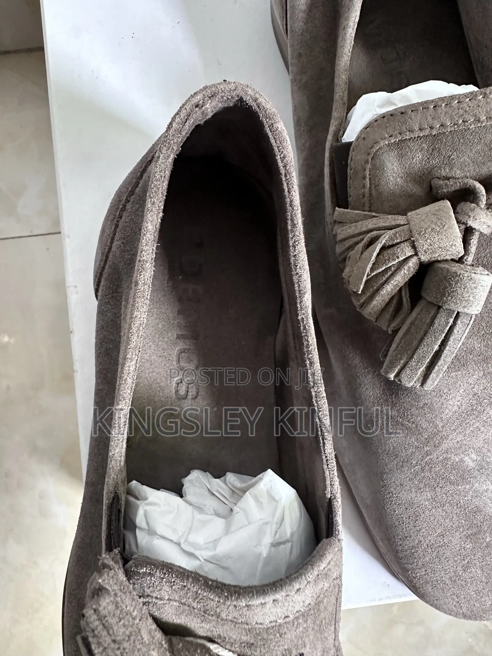 Suede Grey Italian Shoe