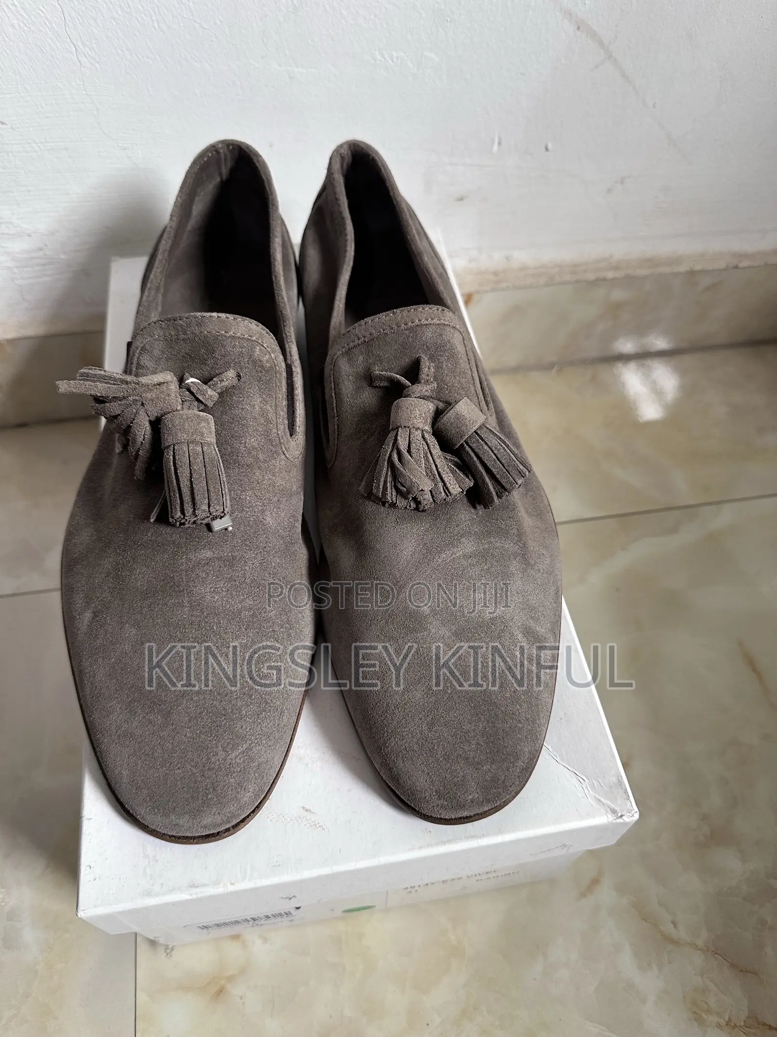Suede Grey Italian Shoe