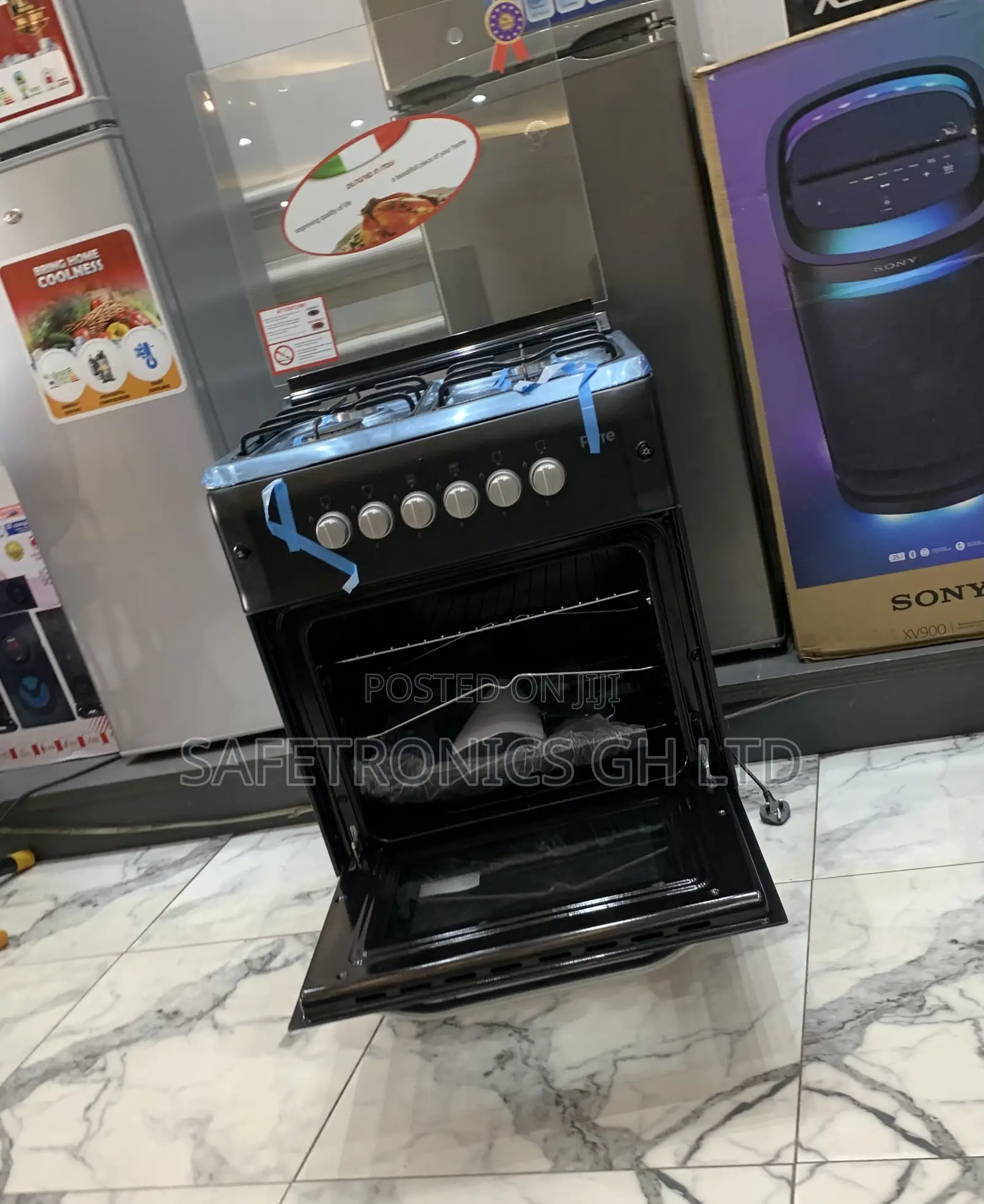 Original Black New 50x60 ( New Line) Ferre 4 Burner Gas Cooker