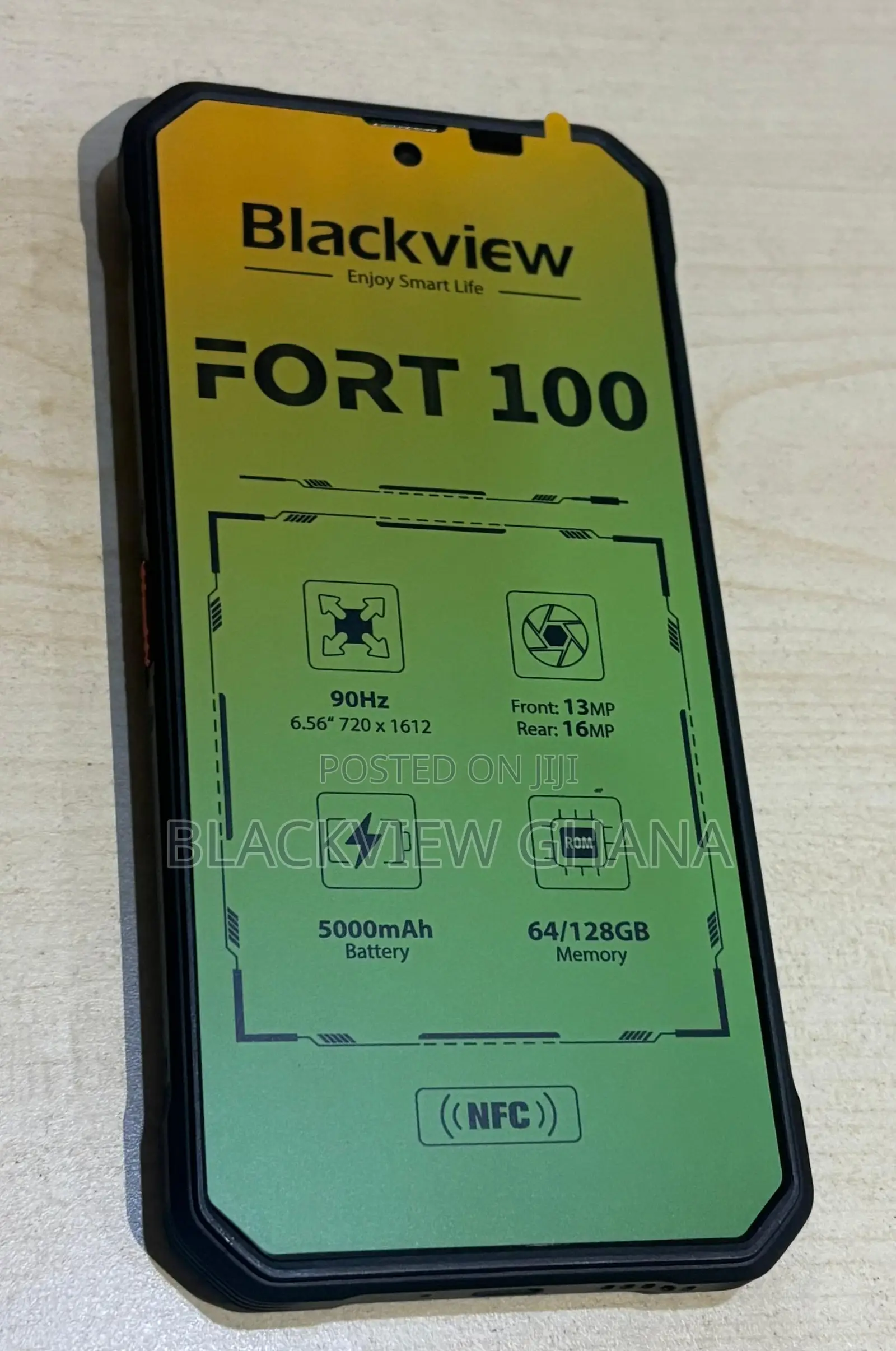 New Blackview Fort 100 128 GB Black