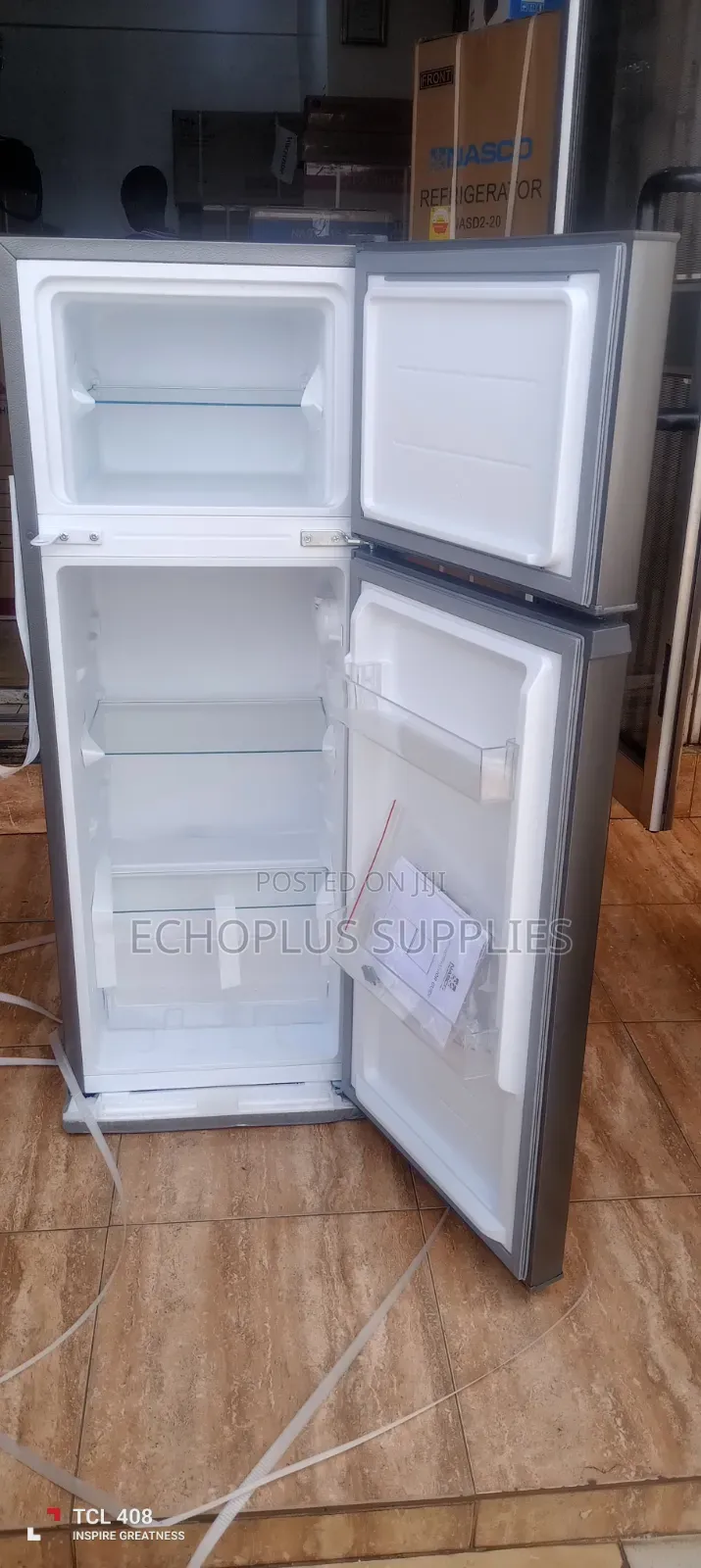 Nasco 107 Liters 2 Door Fridge/Top Freezer