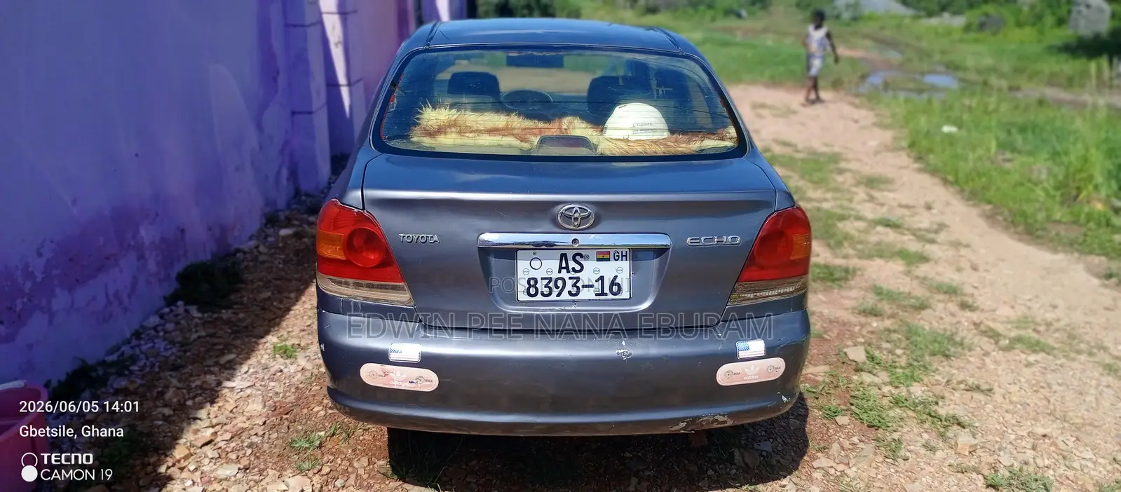 Toyota Echo Automatic 2003 Gray