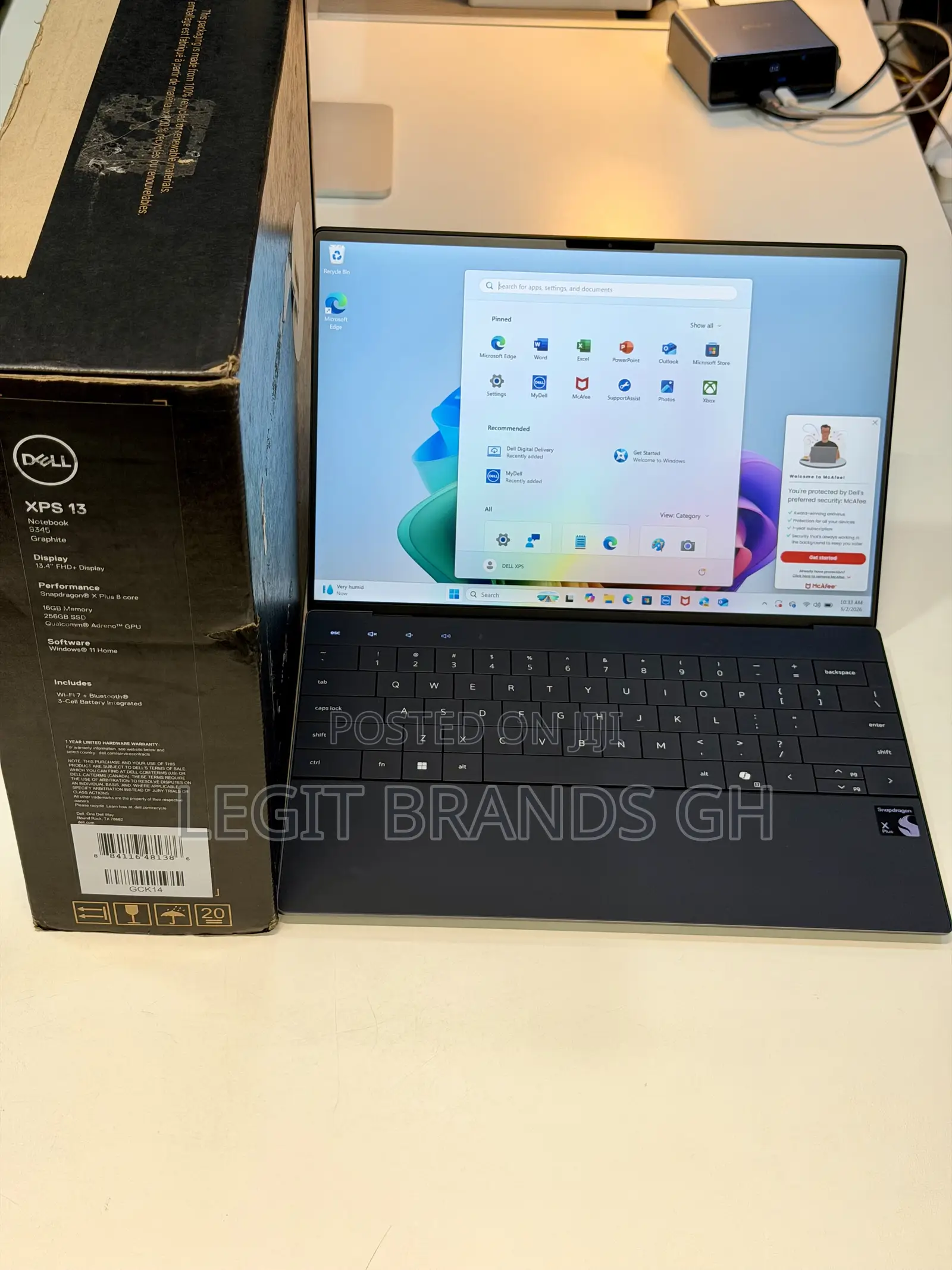 Laptop Dell XPS 13 16GB Qualcomm Snapdragon X Plus SSD 256GB