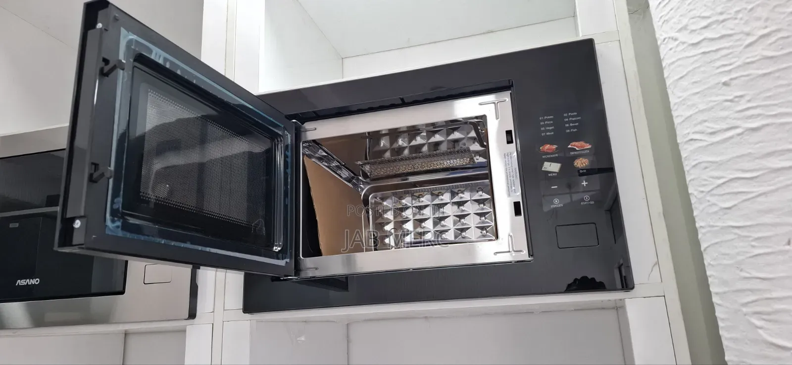 Full Digital Microwave 28l All Black Mirror Black Front