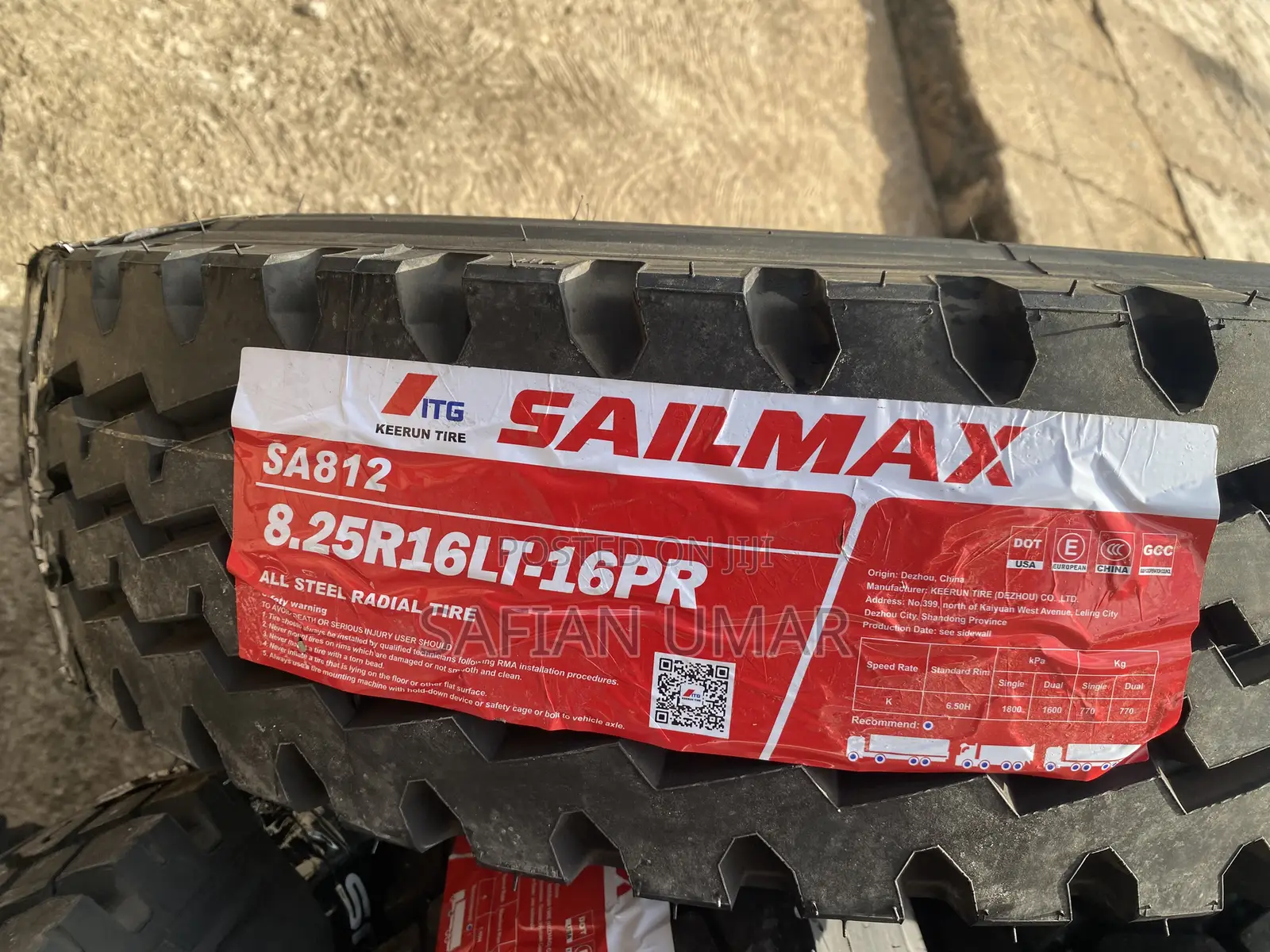 Brand New Sailmax 8.25r16