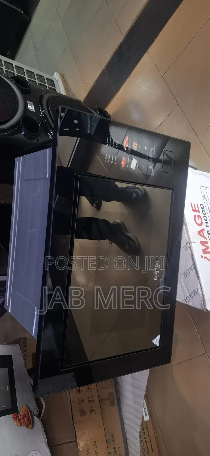 Full Digital Microwave 28l All Black Mirror Black Front