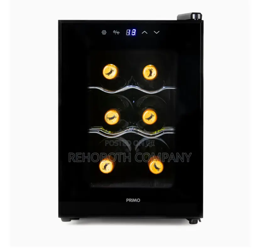 Primo Pr168wk Wine Cellar – Free Standing – 6 Bottles Black