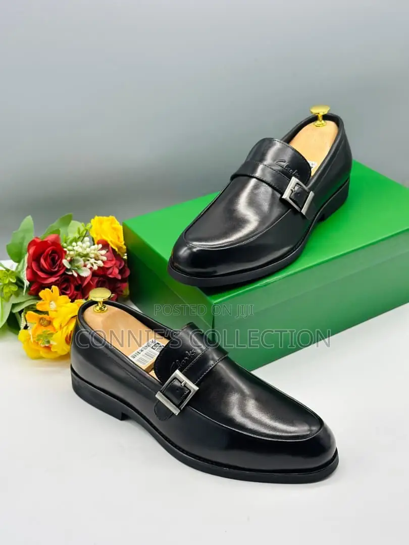 Fresh Black and Brown Textured Leather Slip-on Shoe