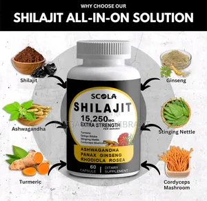 Himalayan Shilajit 9000mg 60caps 100% Pure Extract for Energy Boost