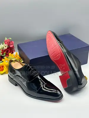 Classic Black and Brown Patent Leather Cap-Toe