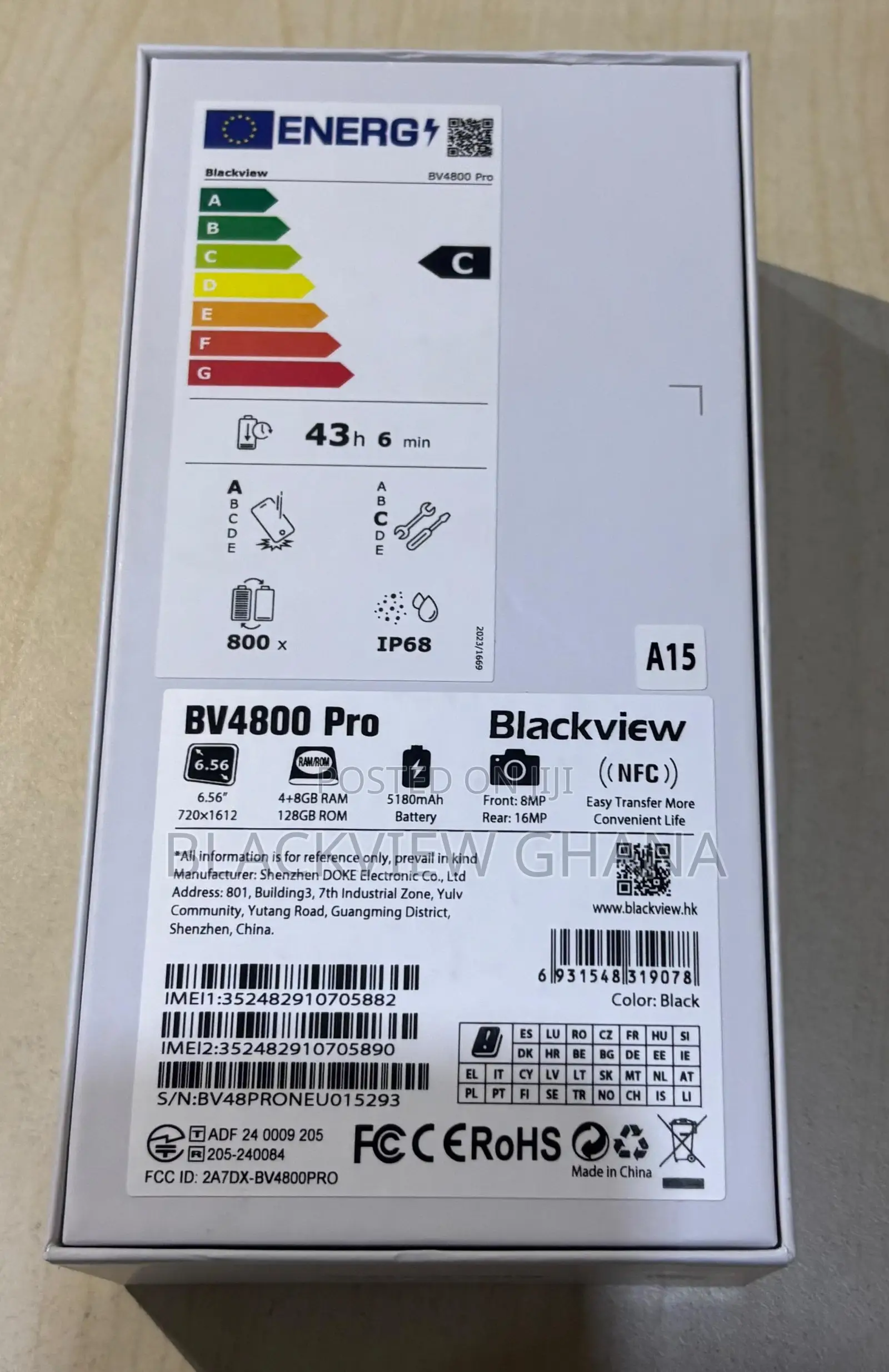 New Blackview BV4000 Pro 16 GB Black