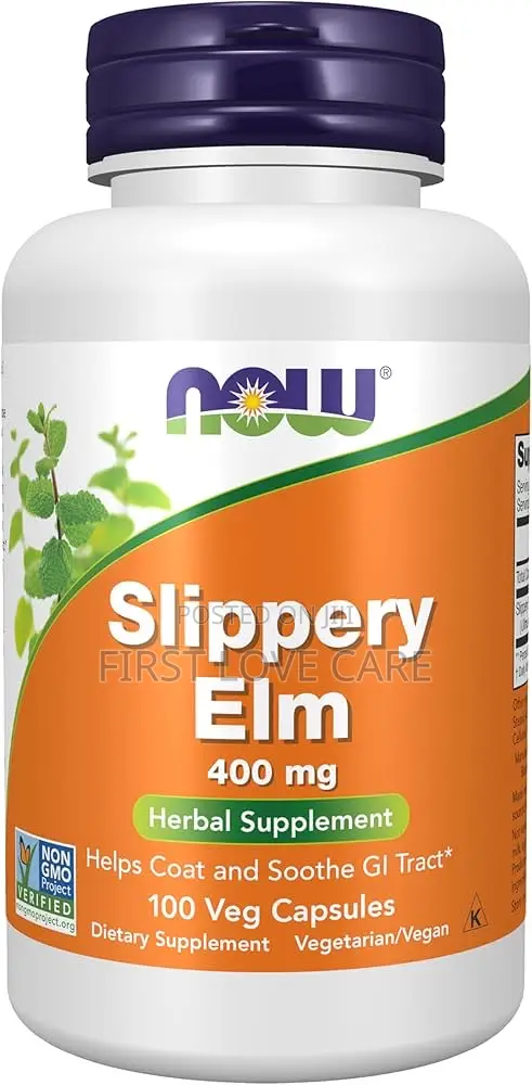 Now Foods Slippery Elm Capsules 400mg - 100 Capsules