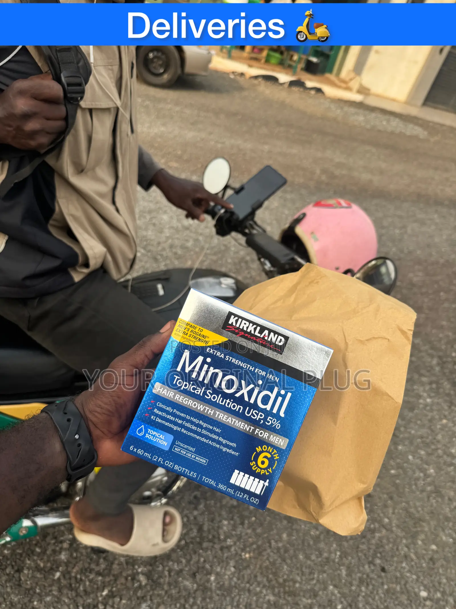 Kirkland Minoxidil 5%, Undiluted Super Effective (Box)