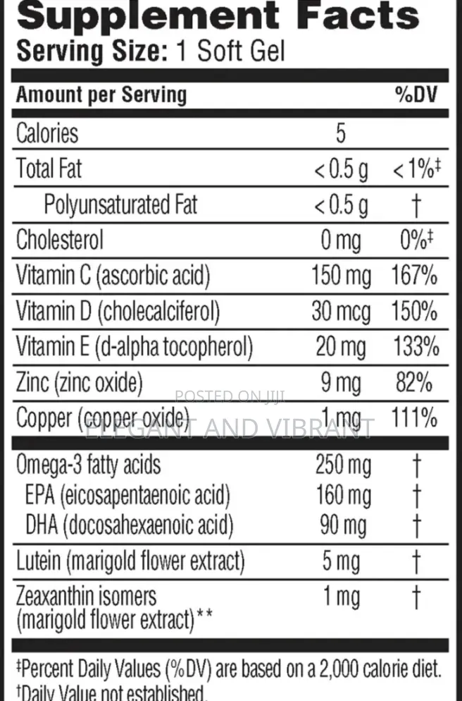 Eye Vitamin Mineral Sup 90 Capsule With Lutein,Zeaxanthin Omega-3