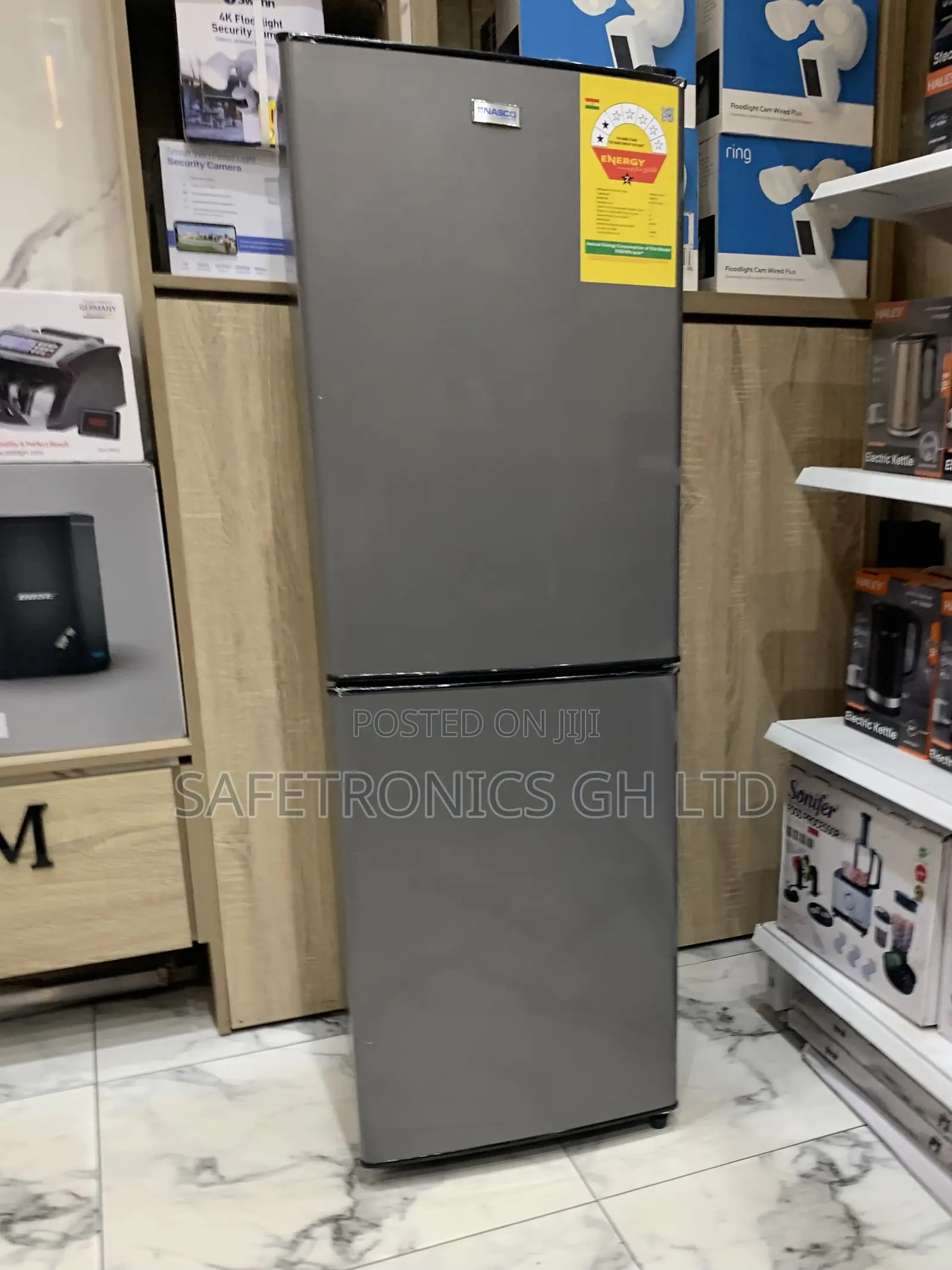 Zealous Grey Nasco Nasd2-20fl 158-Litre Double-Door Refrigerator