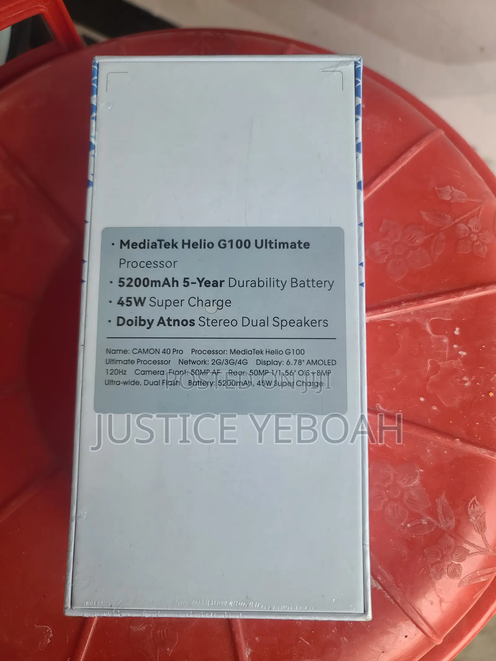 New Tecno Camon 40 Pro 5G 256 GB Black