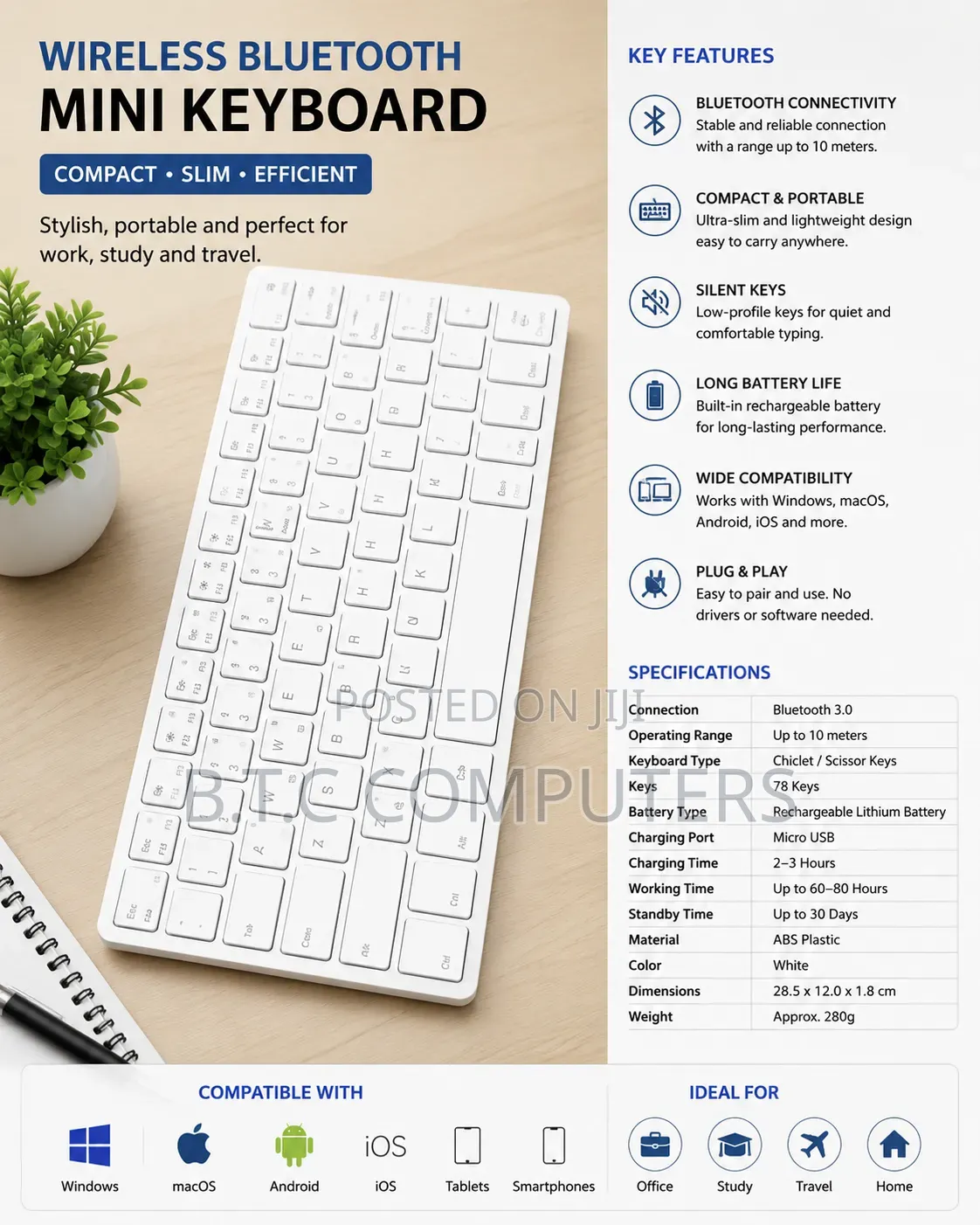 Bluetooth Macbook Keyboard Wireless
