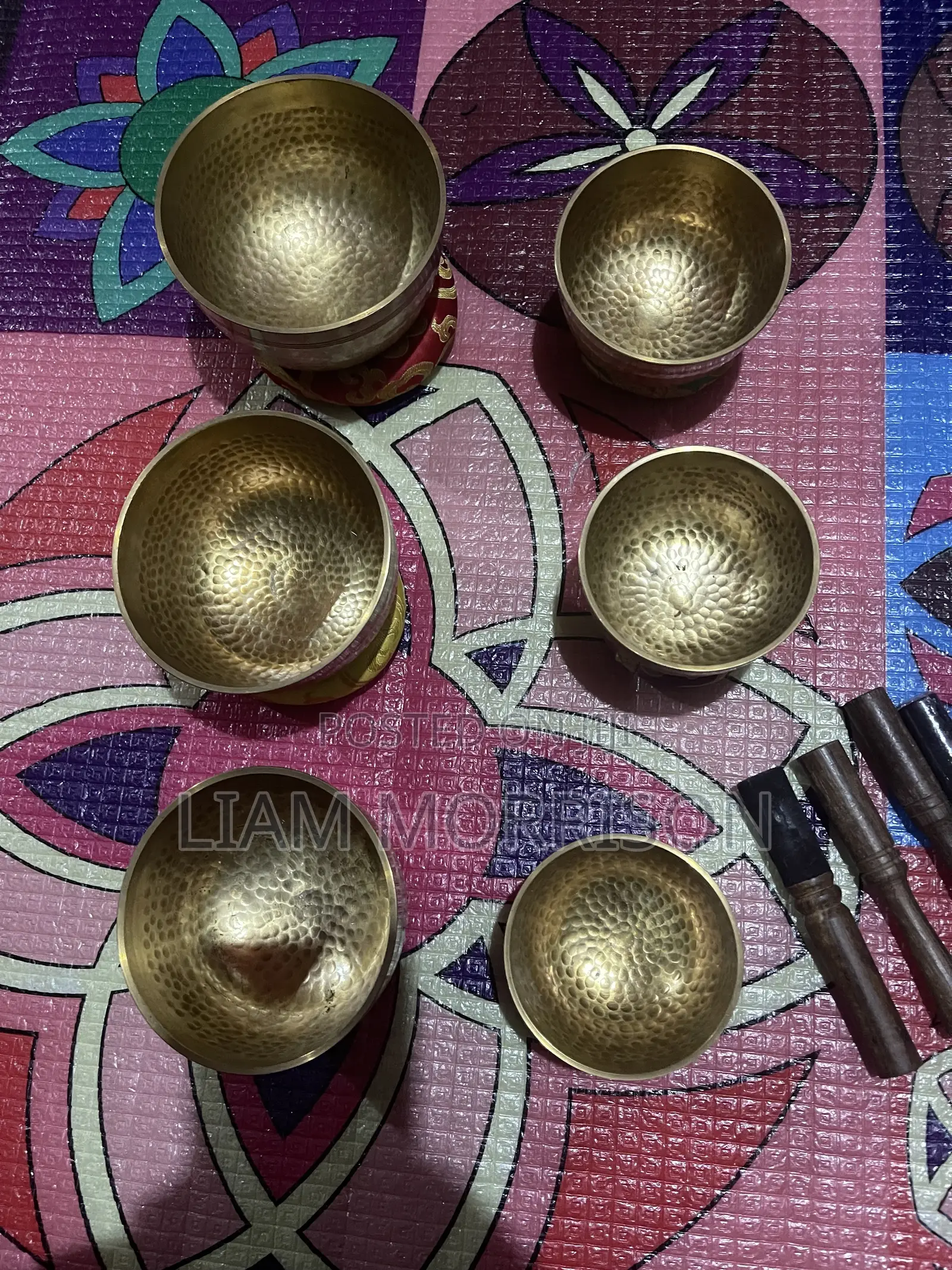 Singing Bowls Brass Asian Meditation Sound