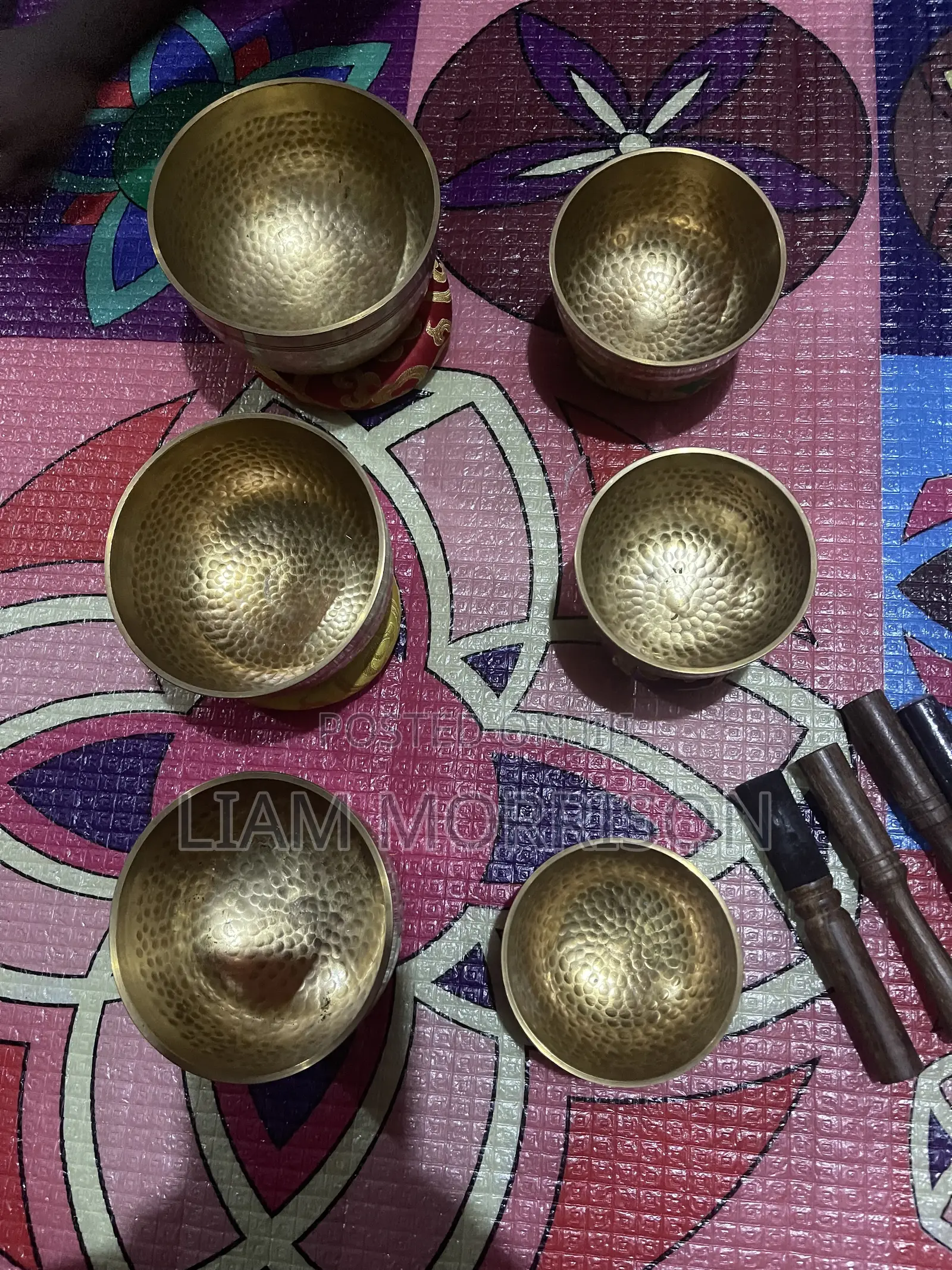 Singing Bowls Brass Asian Meditation Sound