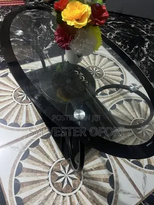 Modern Oval Glass Center Table ——Brand New