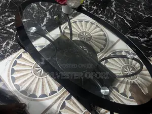 Modern Oval Glass Center Table ——Brand New