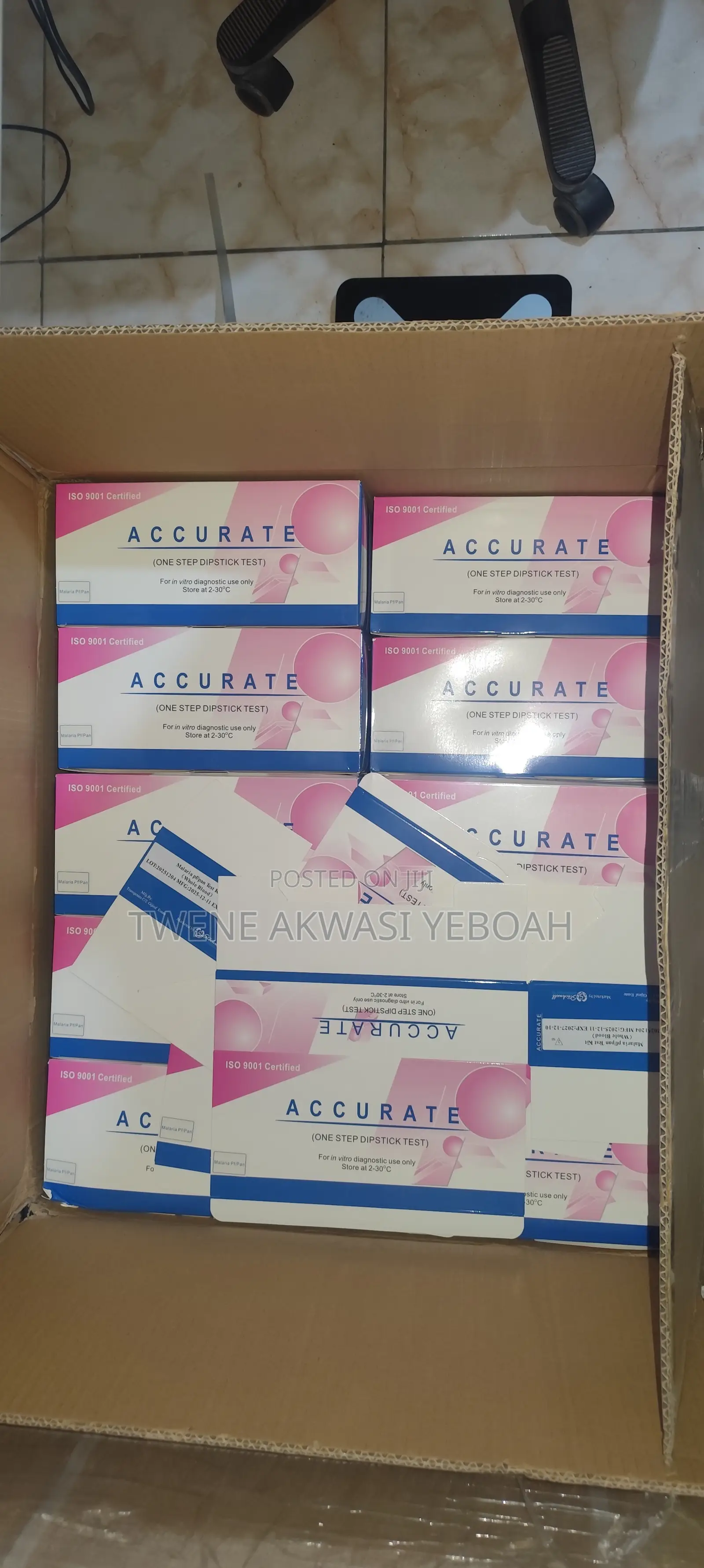 Accurate Malaria Pf/Pan Rapid Test Kits – Pack of 50 Tests