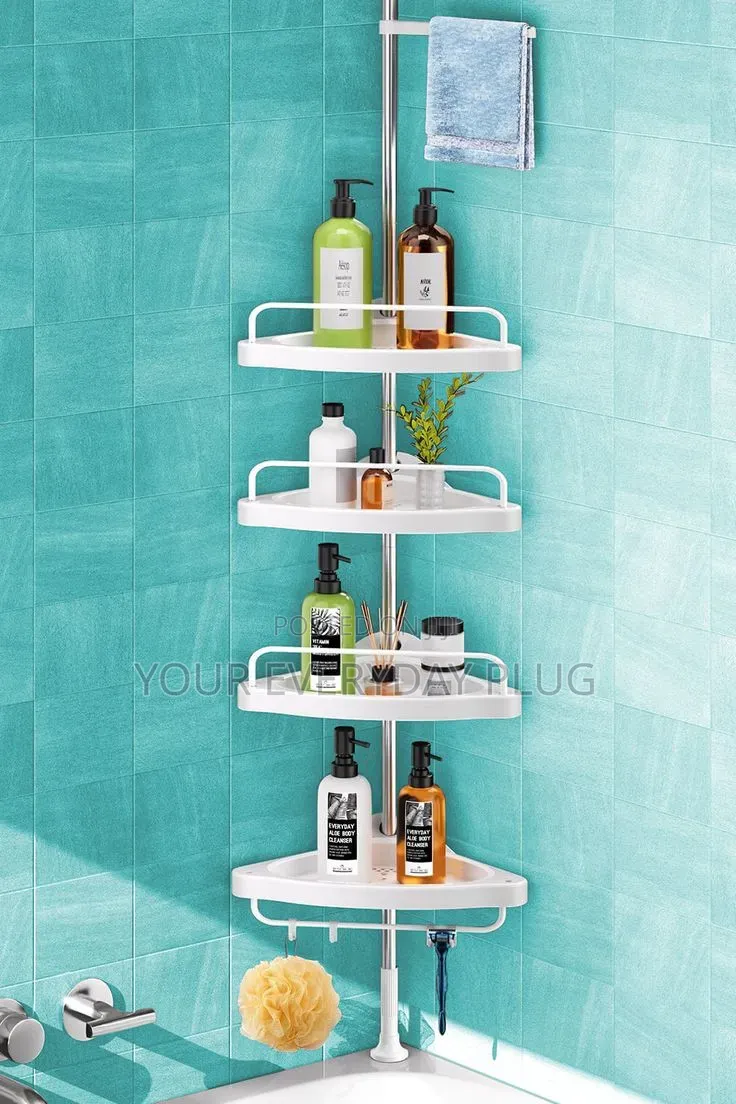 4 Tier Corner Bathroom Racks