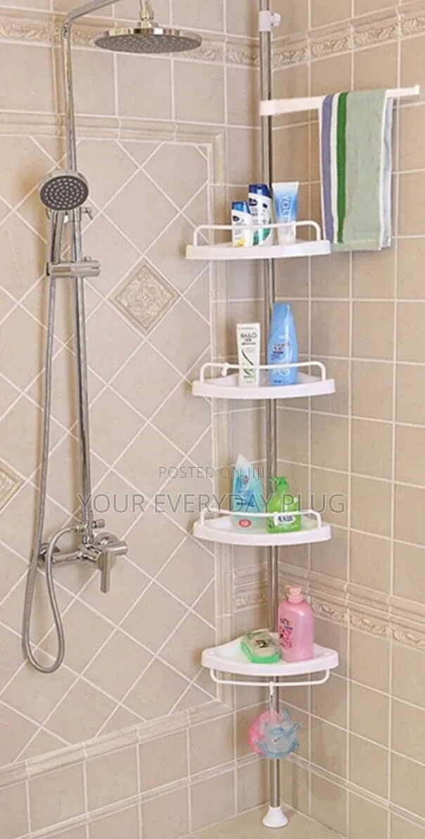 4 Tier Corner Bathroom Racks