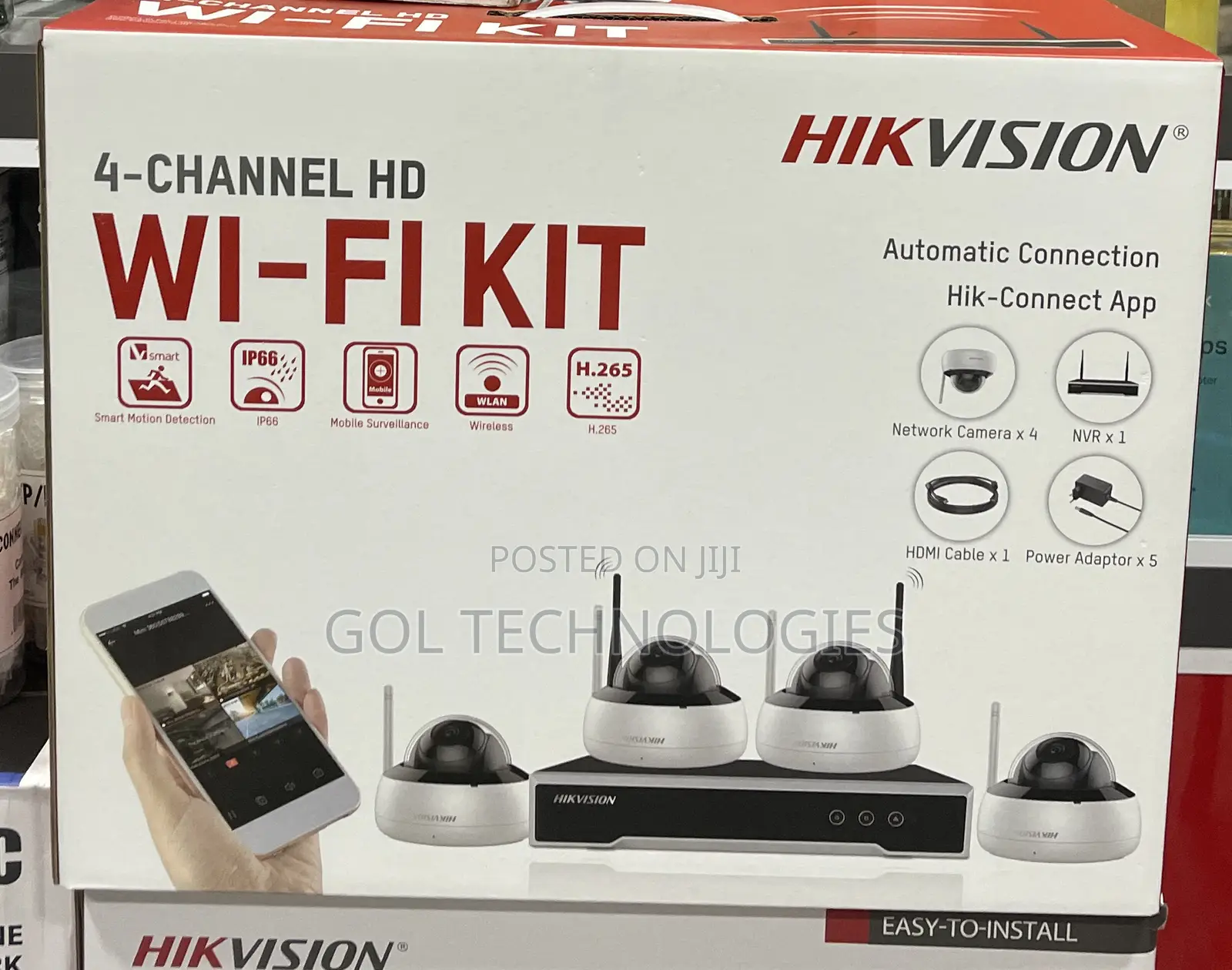 Hikvision 4ch Hd Wi-Fi Canera Kit With 1tb HDD Model: Nk42w1h-1t(Wd)