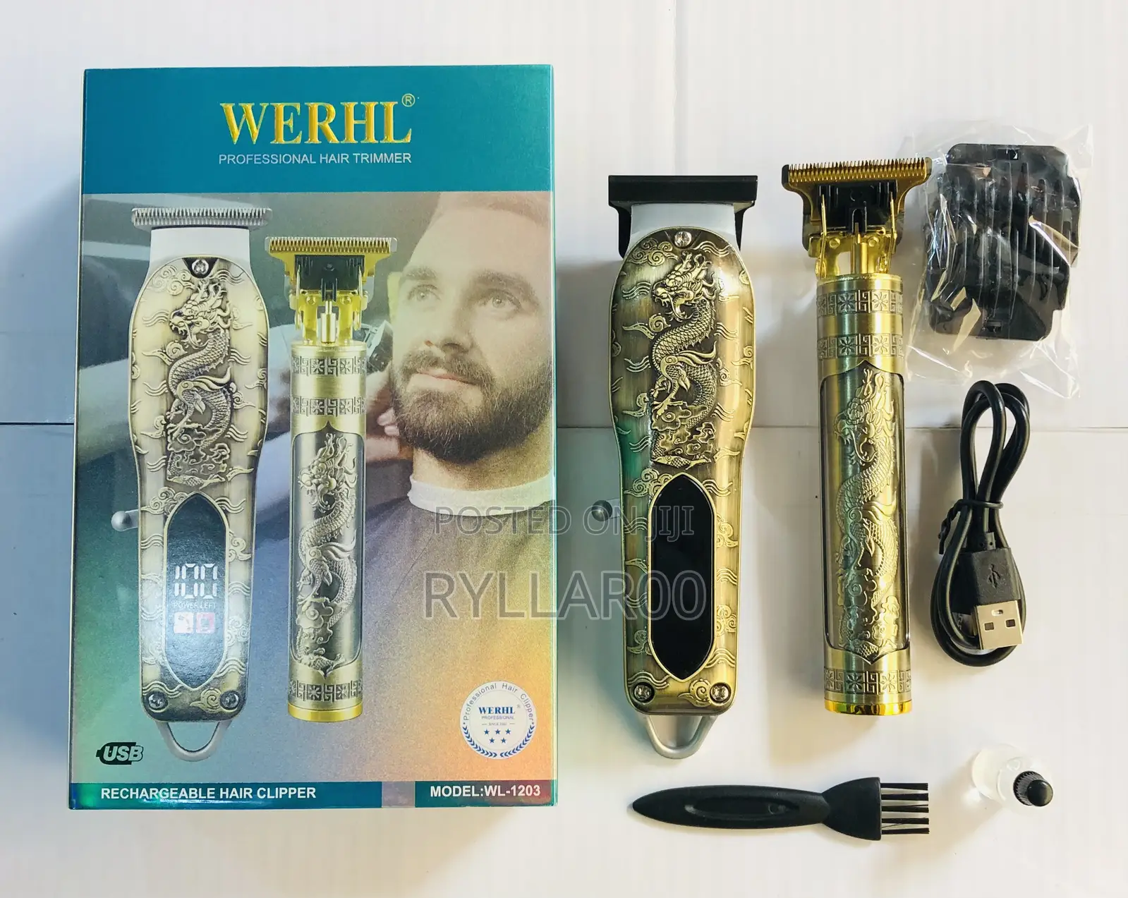 Rechargeable and Cordless 2 in 1 Hair Clipper