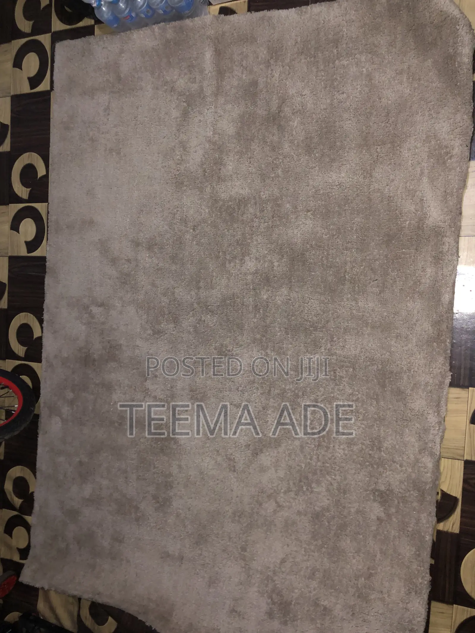 Gray Center Rug