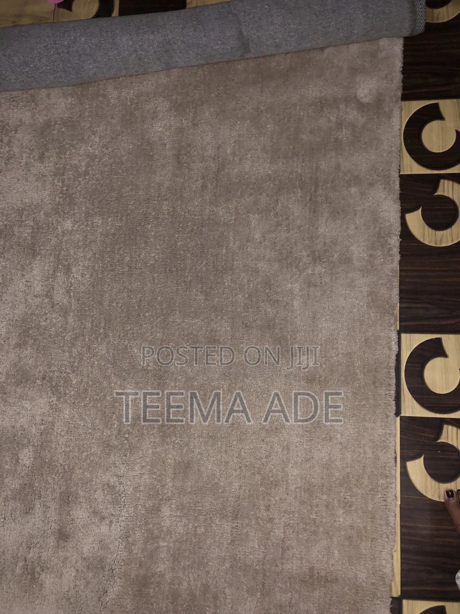 Gray Center Rug