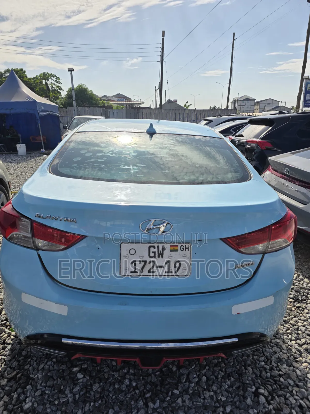 Hyundai Elantra Limited 2012 Blue