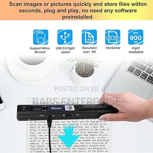 Autens Portable Handheld Scanner Included 16g Sd Card-Wand Scanner A4
