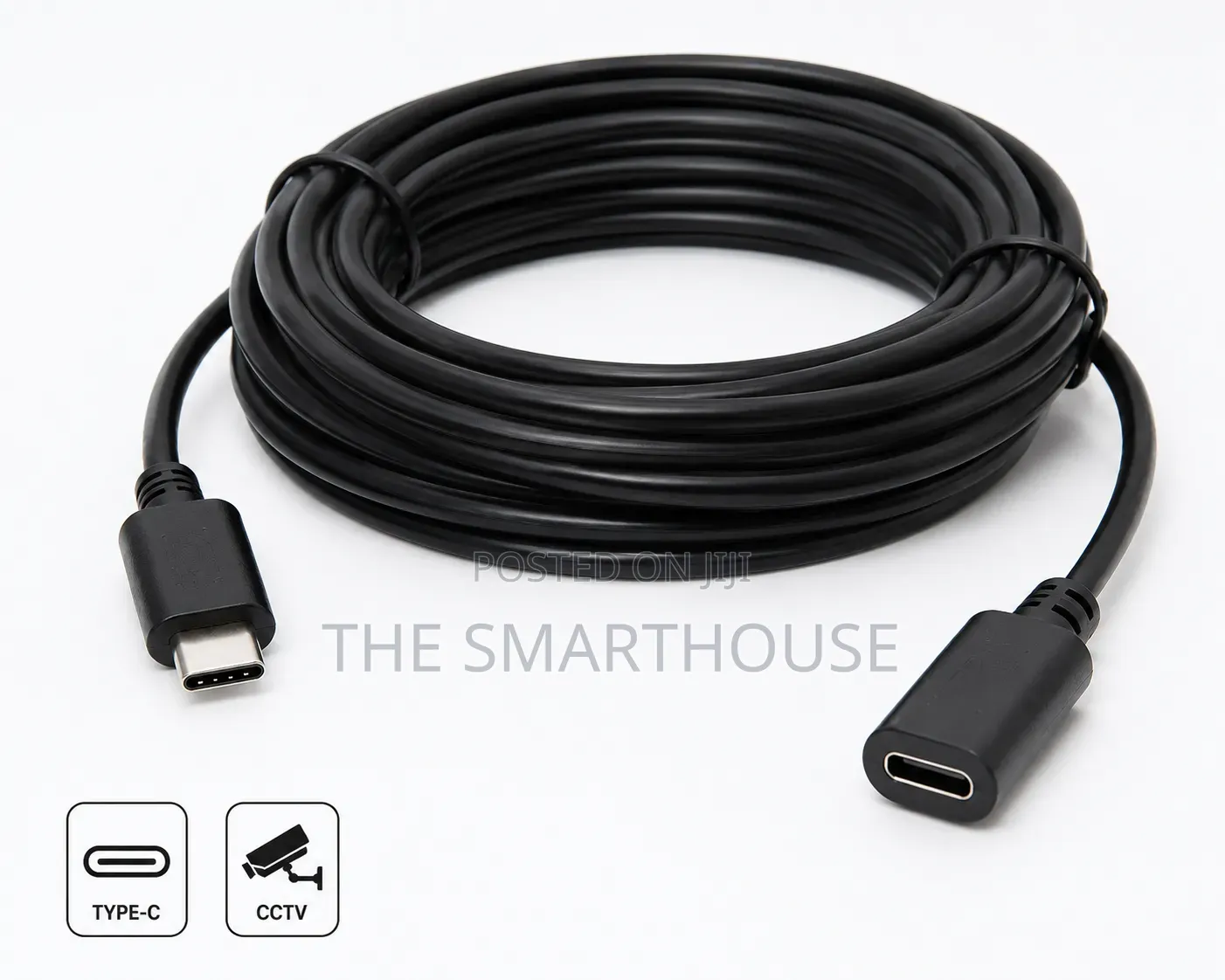 5m Type-c Extension Cable For Solar Security Cameras