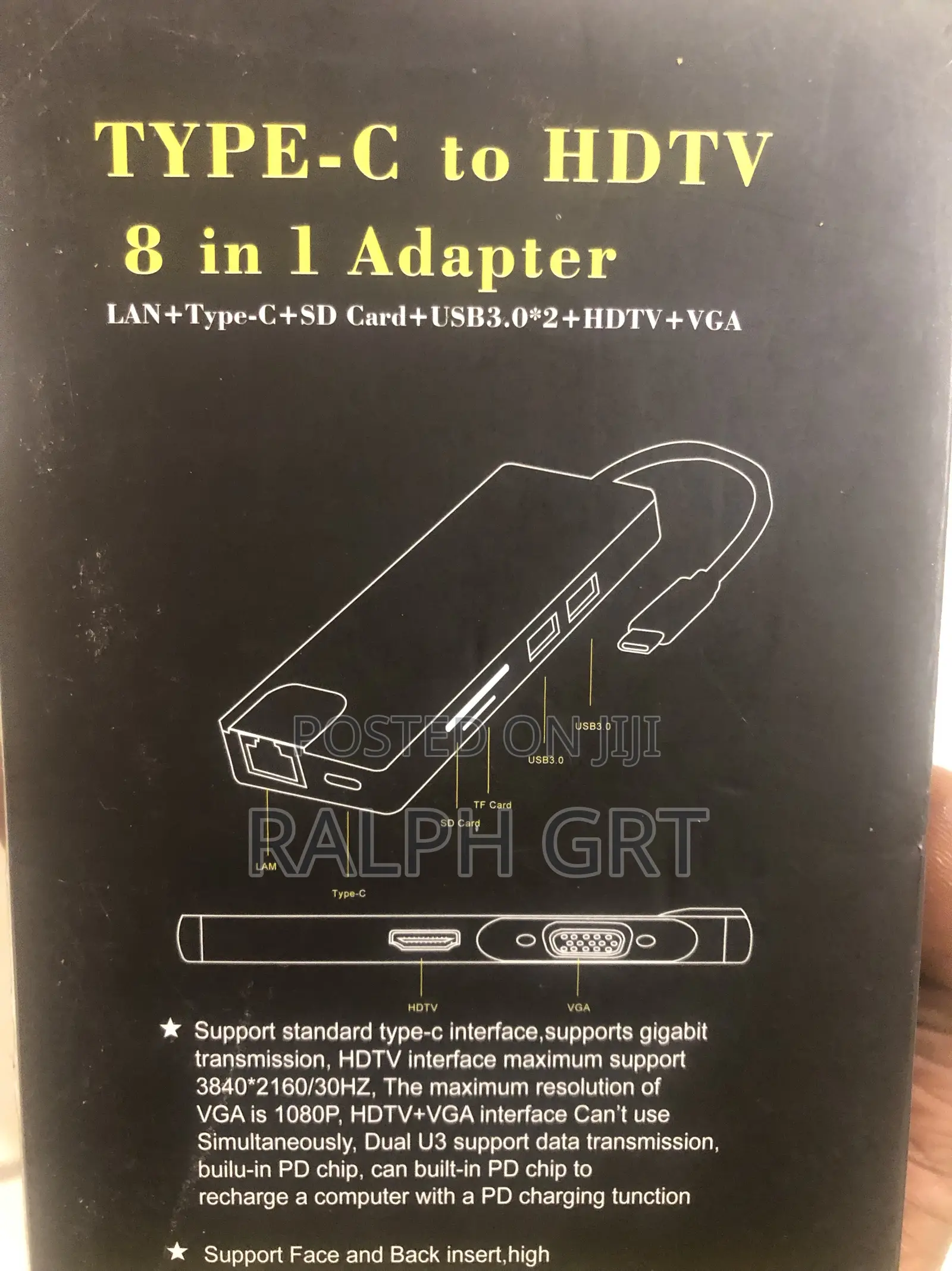Type C to HDTV (8 in 1)